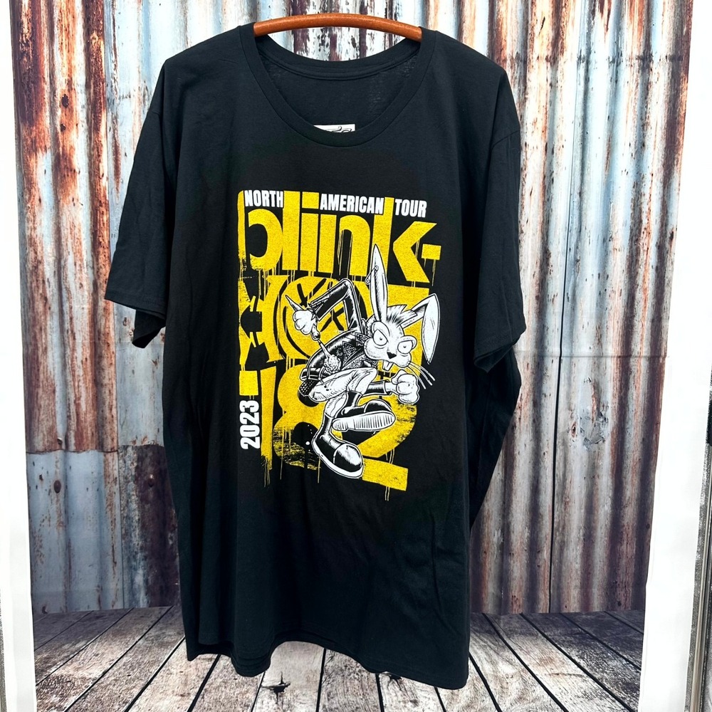 Blink-182 Tour Shirt 2XL Black 2023 Bunny Turnstile  • Size 2XL • JTC Activewear
